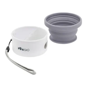 Silicone travel bowl for dogs with space for bags Peti-to-Go PETI-185