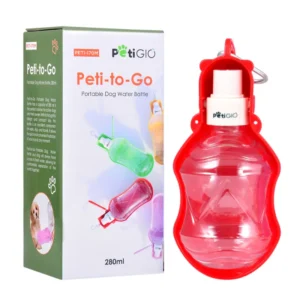 Portable dog water bottle 280 ml Peti-to-Go PETI-170M-R