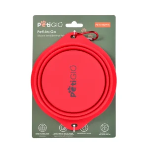 Peti-to-Go PETI-180RED silicone travel bowl for pets