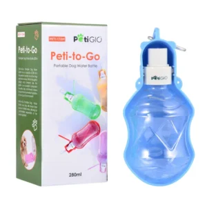 Portable dog water bottle 280 ml Peti-to-Go PETI-170M-B